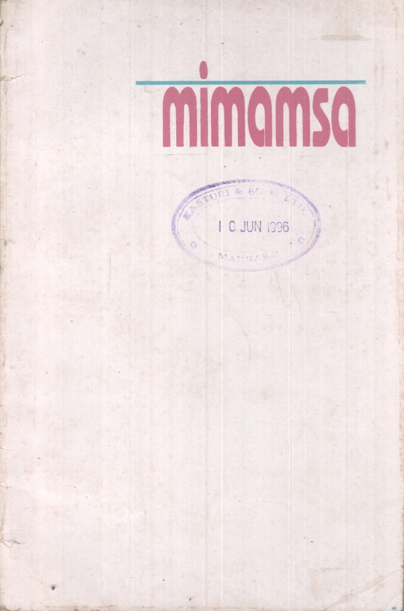 MIMAMSA BY GROUP OFEDITORS