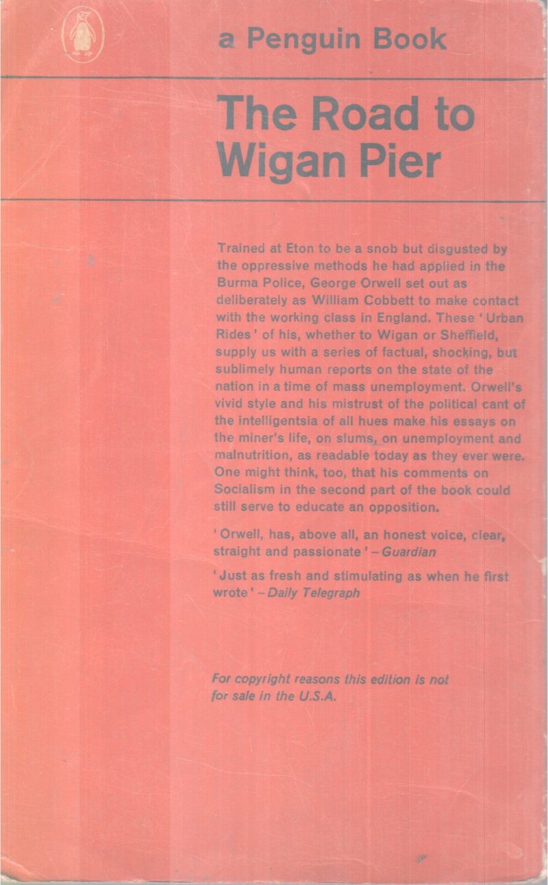 THE ROAD TO WIGAN PIER BY GEORGE ORWELL - Image 2