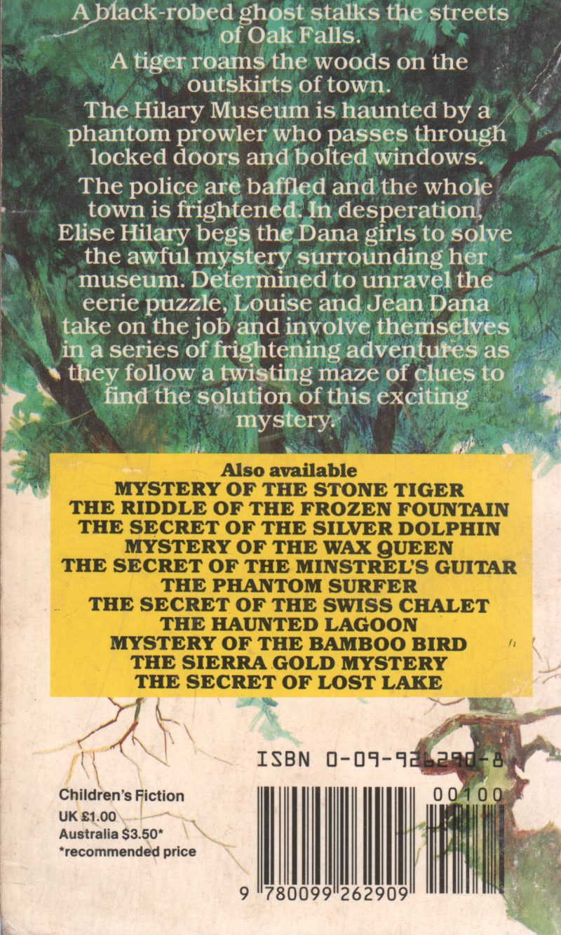 MYSTREY OF STONE TIGER BY CAROLYN KEENE - Image 2