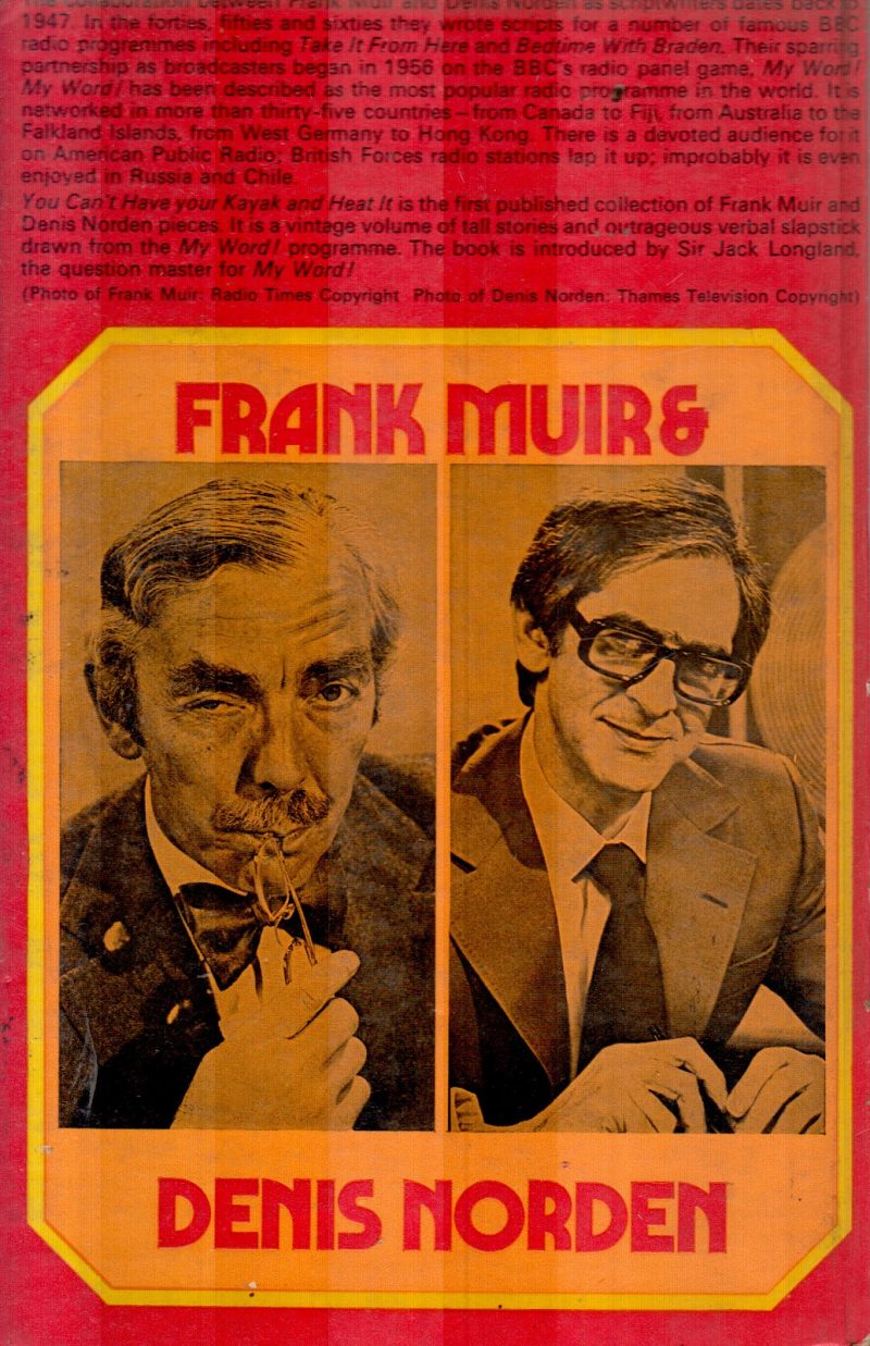 YOU CAN'T HAVE YOUR KAYAK AND HEAT IT BY FRANK MUIR - Image 2