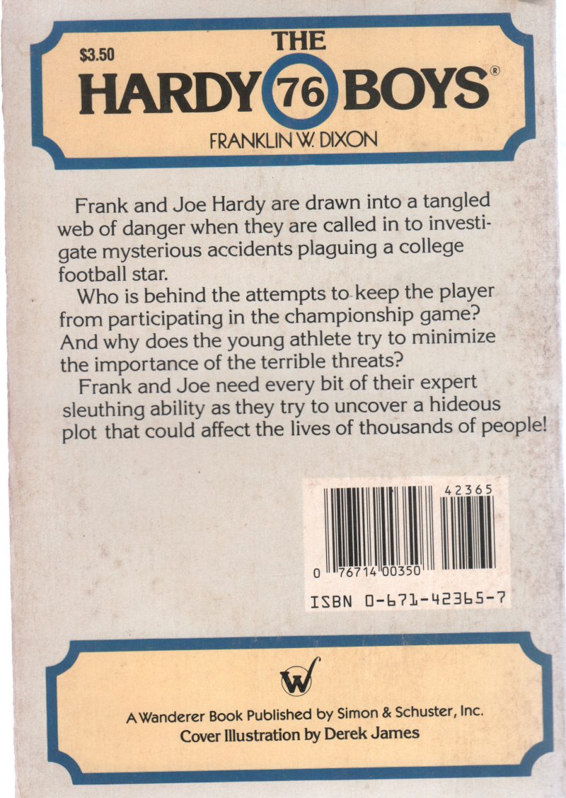 GAME PLAN FOR DISASTER BY FRANKLIN W.DIXON - Image 2