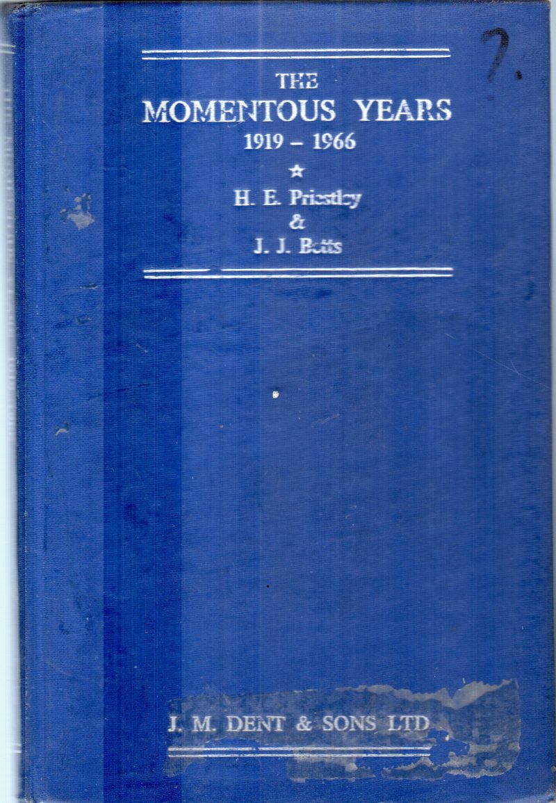 MOMENTOUS YEARS BY J.J.BOTTS