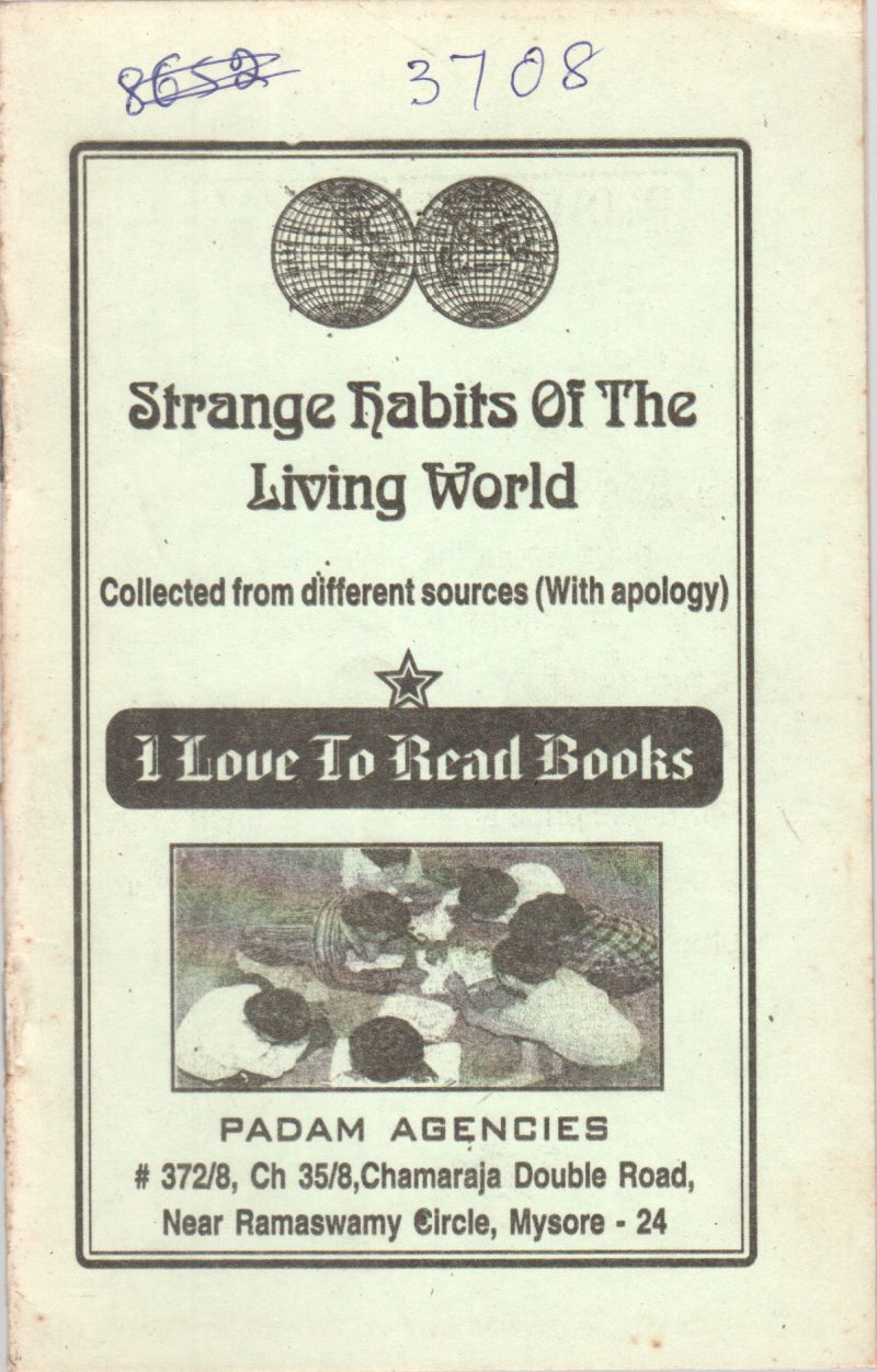 STRANGE KABITS OF THE LIVING WORLD BY KANVI