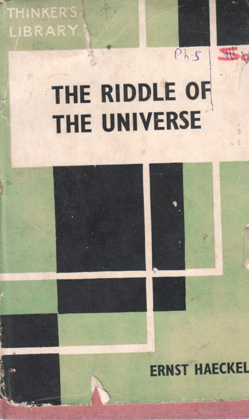RIDDLE OF THE UNIVERSE BY ERNST HAECKEL