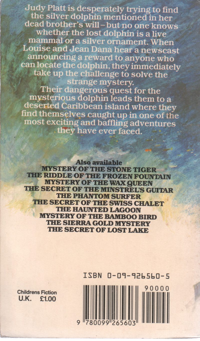 THE SECRET OF THE SILVER DOLPHIN BY CAROLYN KEENE - Image 2