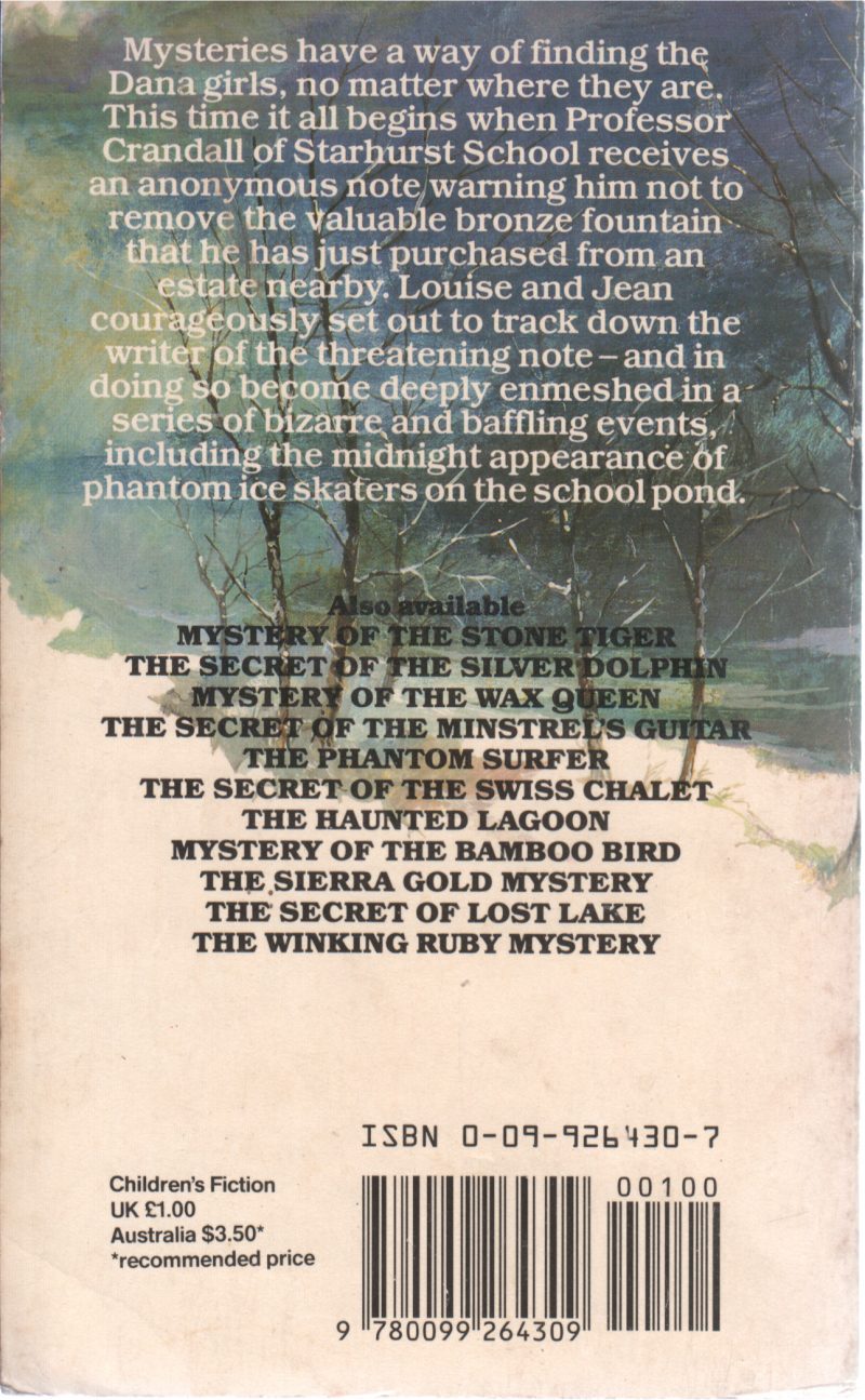 THE RIDDLE OF THE FROZEN FOUNTAIN BY CAROLYNN KEENE - Image 2