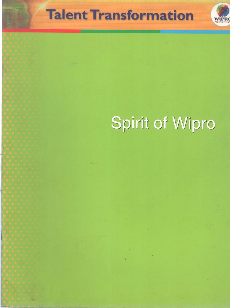 SPIRIT OF WIPRO
