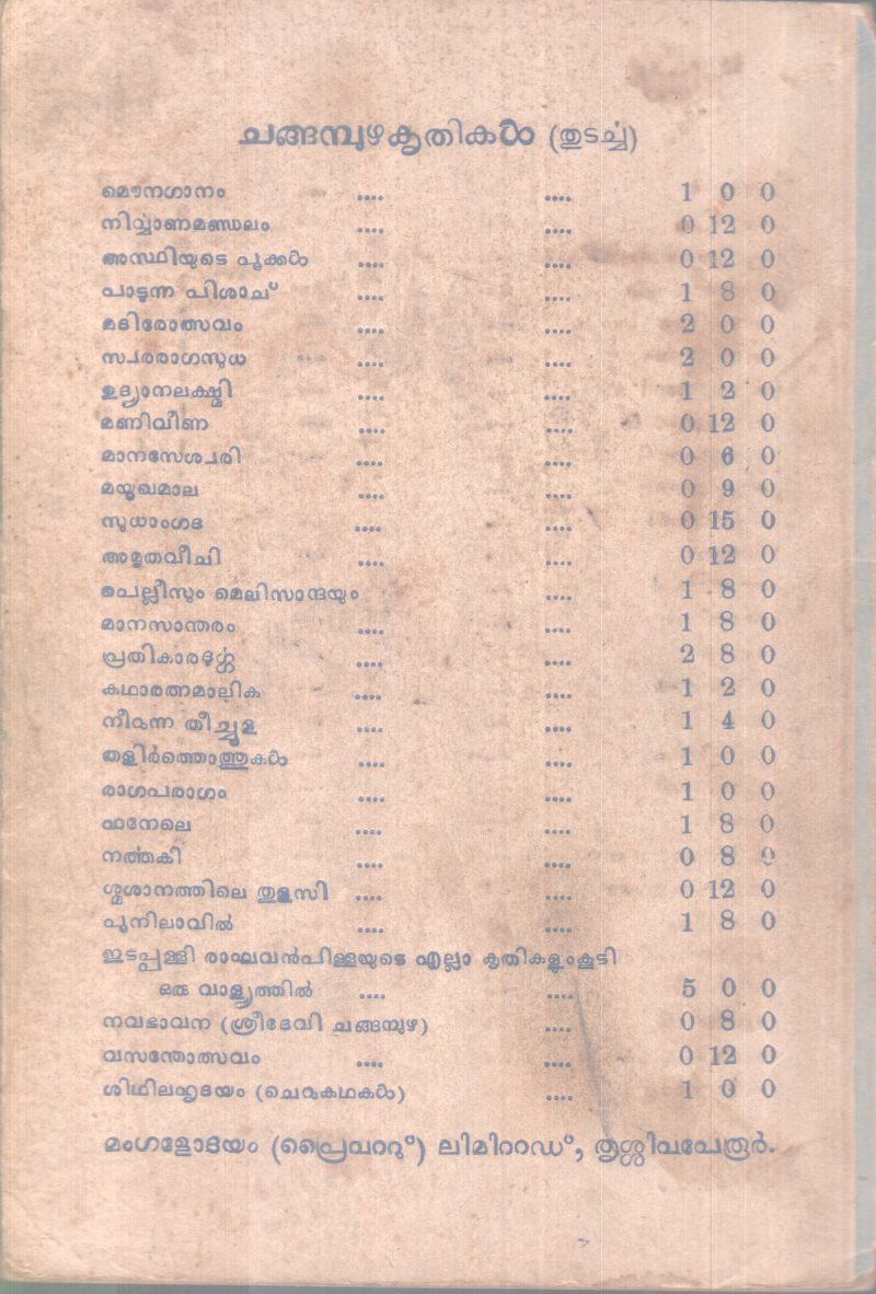 HEMANDHA CHANDRIKA BY CHANGAMBUZHA - Image 2