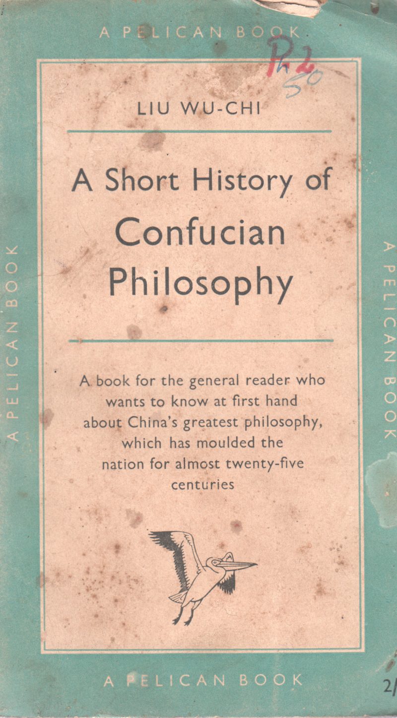 A SHORT HISTORY OF CONGUSION PHIOLSOPHY BY LI WU CHI