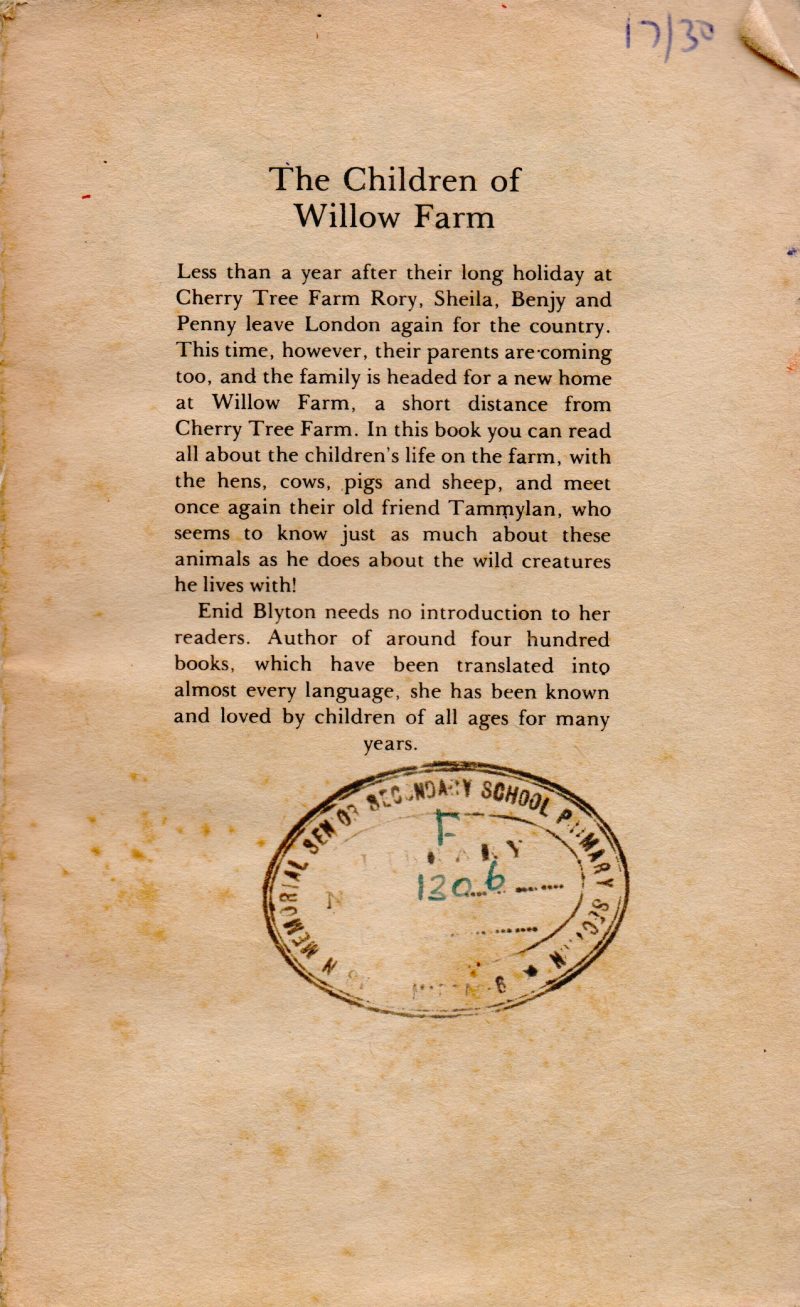 THE CHILREN OF WILLOW FARM BY ENID BLYTON