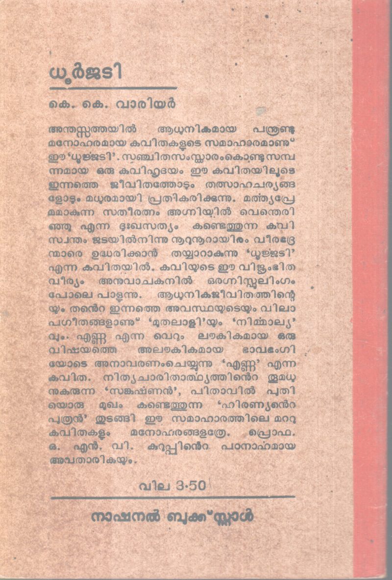 DHOORJADI BY K.K WARRIER - Image 2