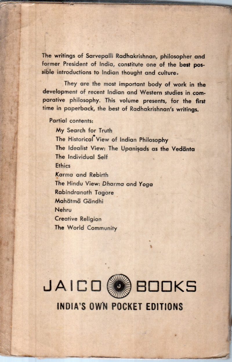BASIC WRITINGS OF S.RADHAKRISHNAN BY ROBERT A.MCDERMOTT - Image 2
