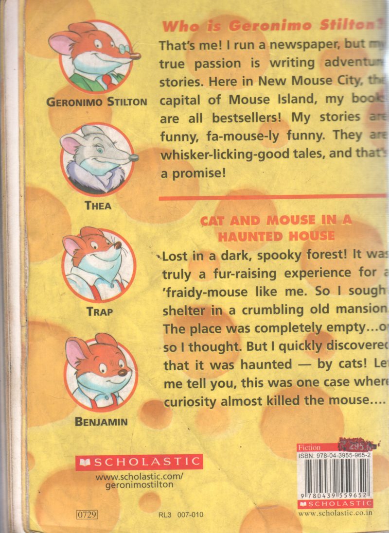 CAT AND MOUSSE IN THE HAUNTED HOUSE BY GERONIMO STILTON - Image 2