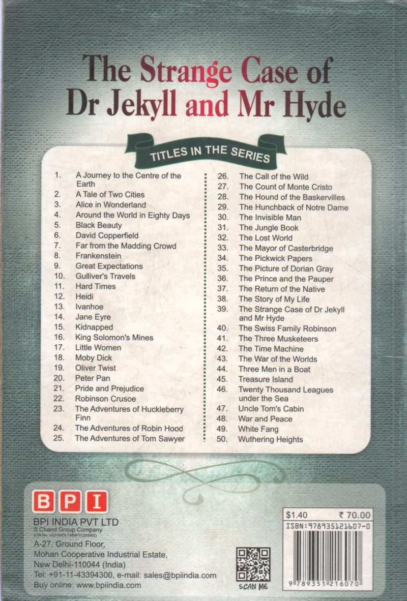 THE STRANGE CASE OF DR JEKYL AND MR HYDE BY ROBERT LOUIS STEVESON - Image 2