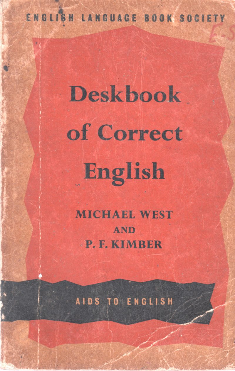 DESKBOOK OF CORECT ENGLISH BY P F KIMBER