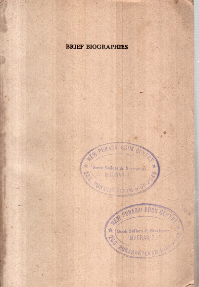 BRIEF BIOGRAPHIES