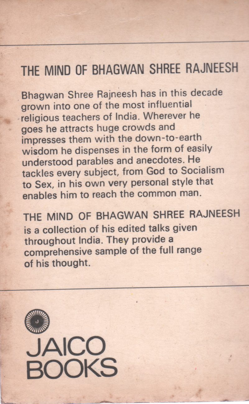 THE MIND OF BHAGWAN SHREE RAJNEESH BY BHAGWAN SHREE RAJNEESH - Image 2