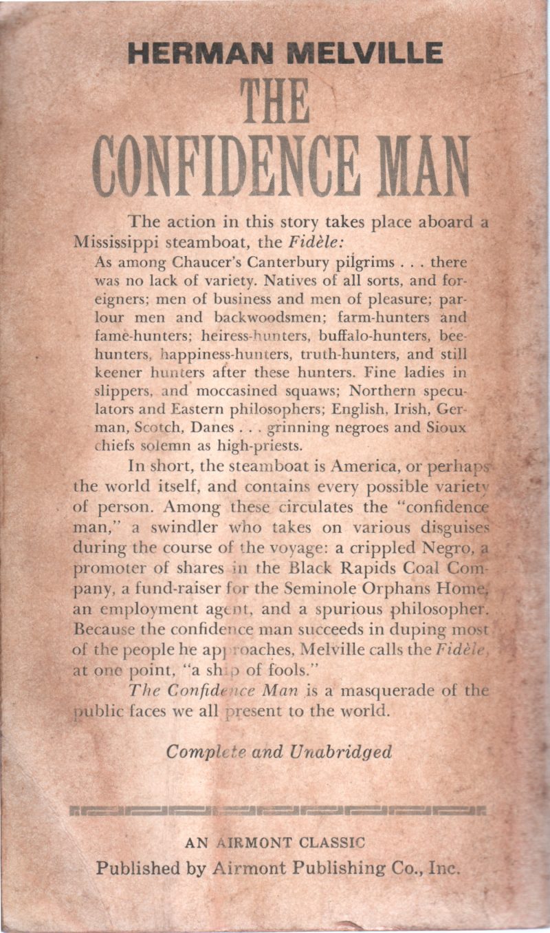 THE CONFIDENCE MAN BY HERMAN MELVILLE - Image 2
