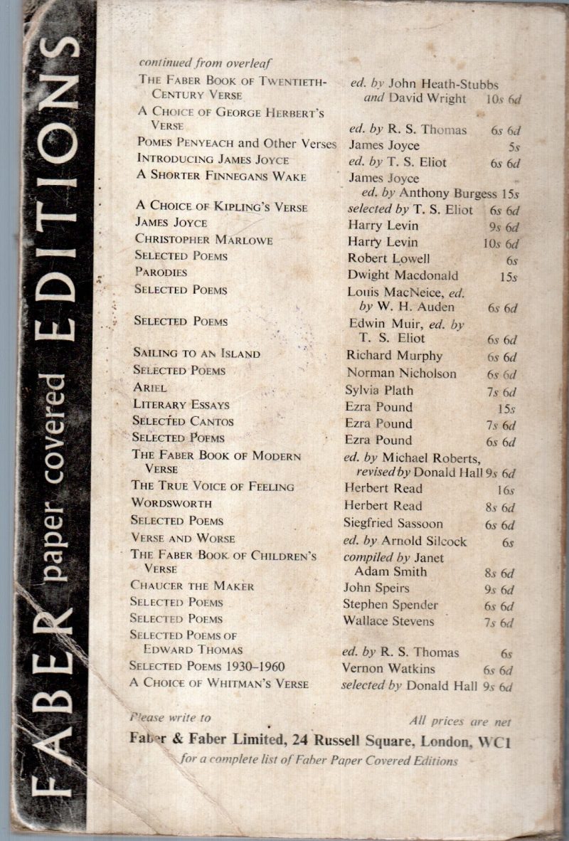 SELECTED POEMS BY T.S.ELIOT - Image 2