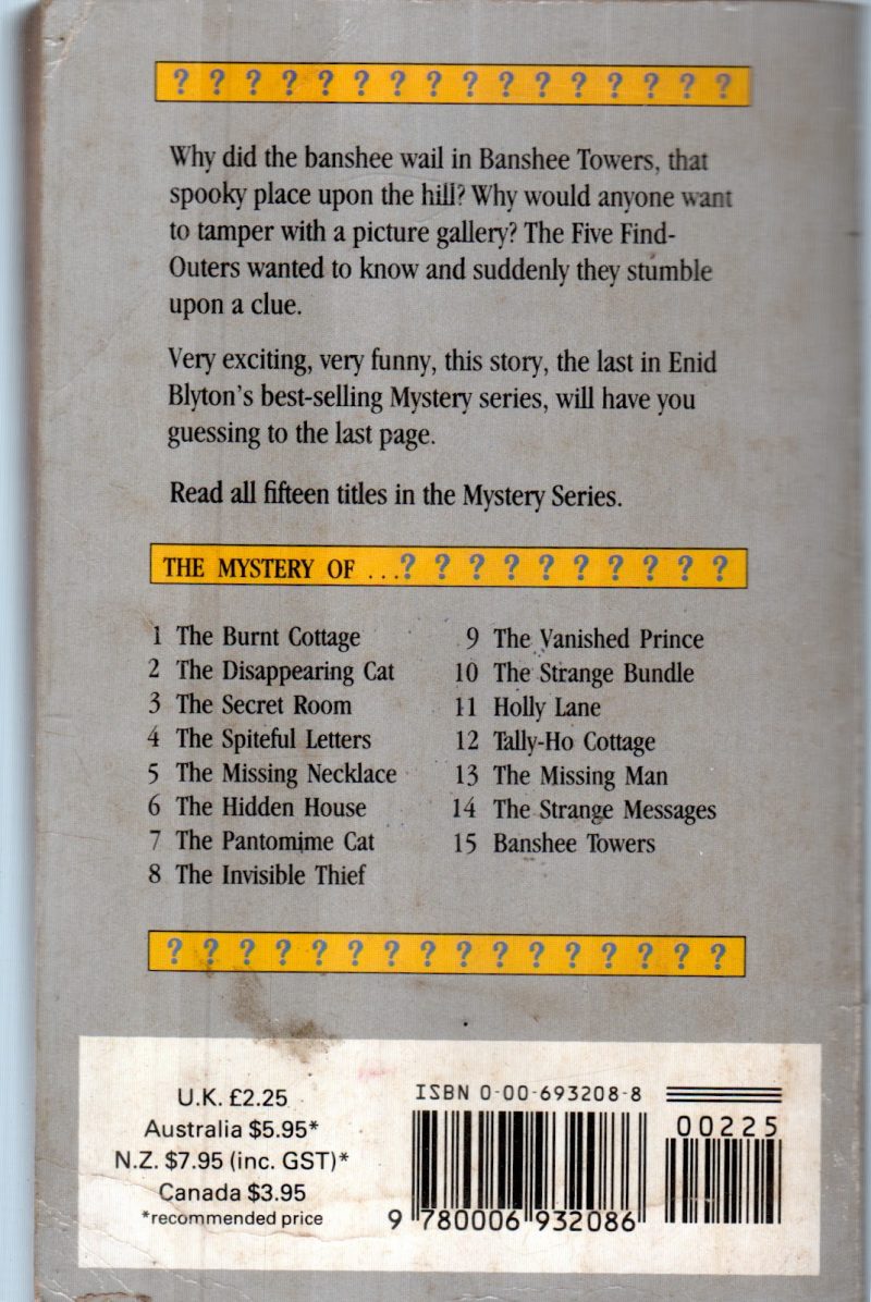 THE MYSTERY OF BANSHEE TOWERS BY GUID BLYTON - Image 2