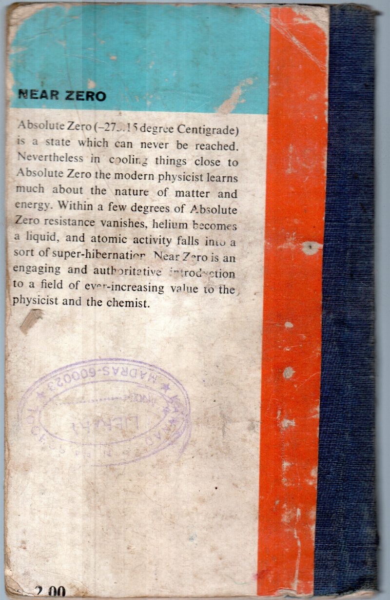 NEAR ZERO BY D.K.C.MACDONALD