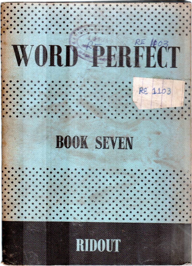 WORD PERFECT BY RIDOUT