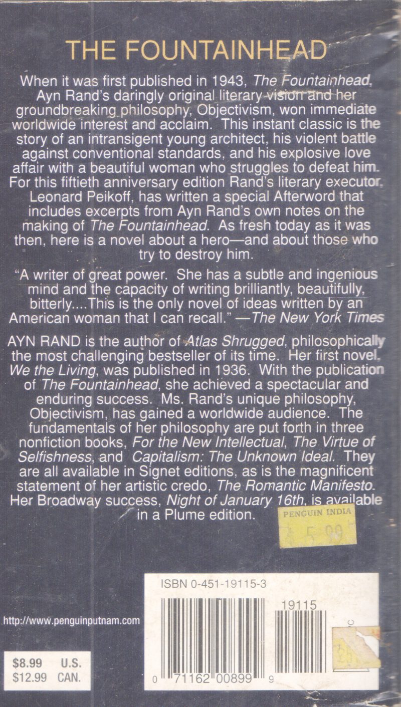 THE FOUNTAINHEAD BY AYN RAND - Image 2