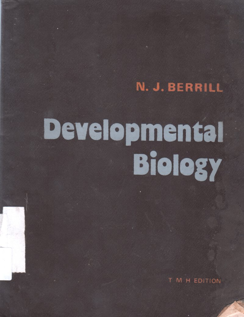 DEVELOPMENTAL BIOLOGY BY N.J BERRIL