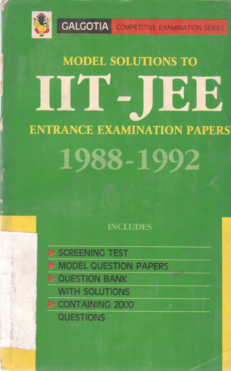 MODEL SOLUTIONS TO IIT-JEE