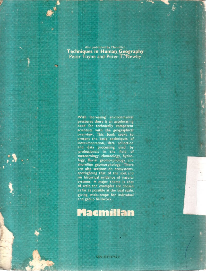 TECHNIQUES IN PHYSICAL GEOGRAPHY BY J.D.HANWELL - Image 2
