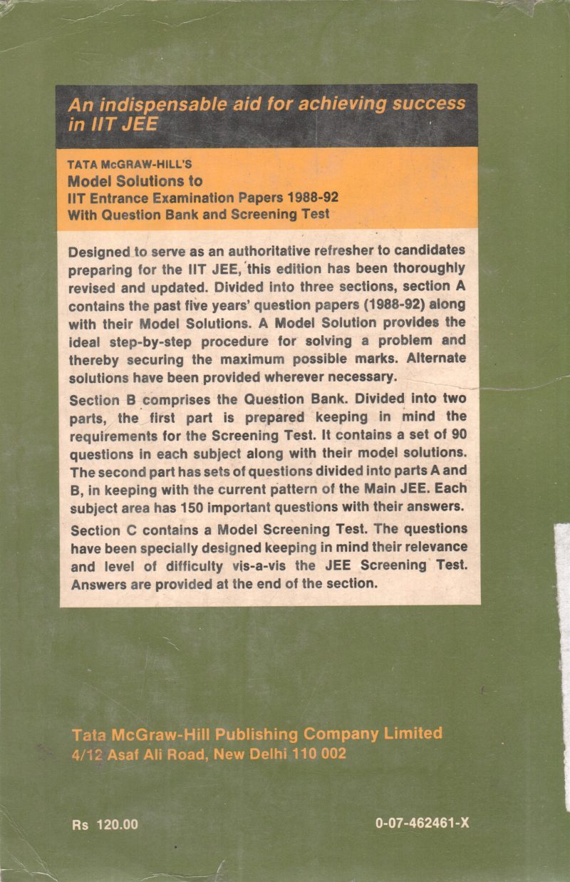 MODEL SOLUTIONS TO IIT ENTRANCE EXAMINATIONS PAPERS - Image 2