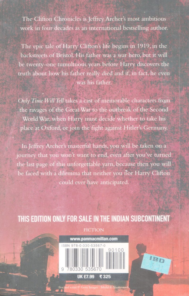 ONLY TIME WILL TELL BY JEFFERY ARCHER - Image 2