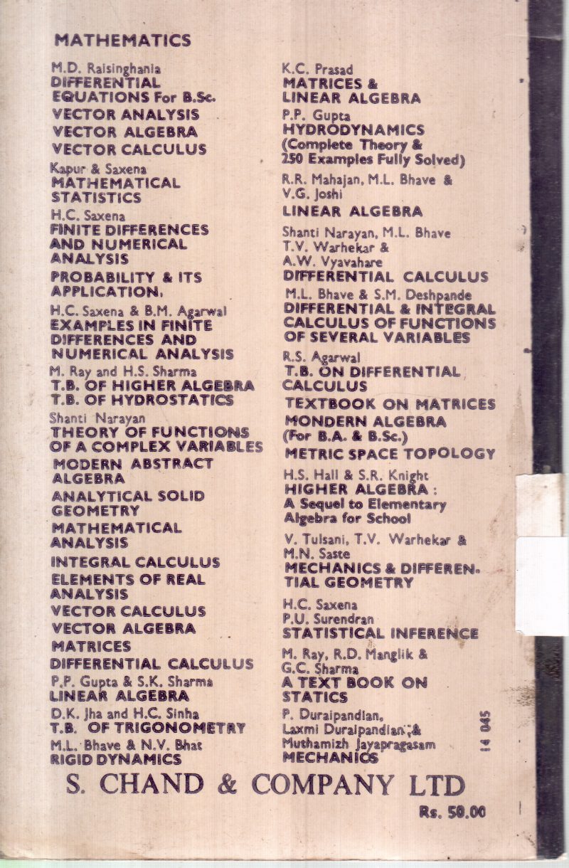 MATHEMATICAL ANALYSIS BY SHANTI NARAYAN - Image 2