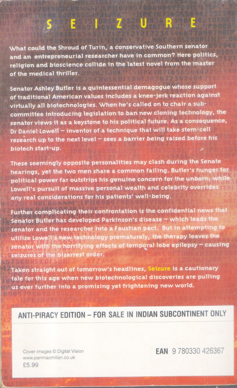 SEIZURE BY ROBIN COOK - Image 2