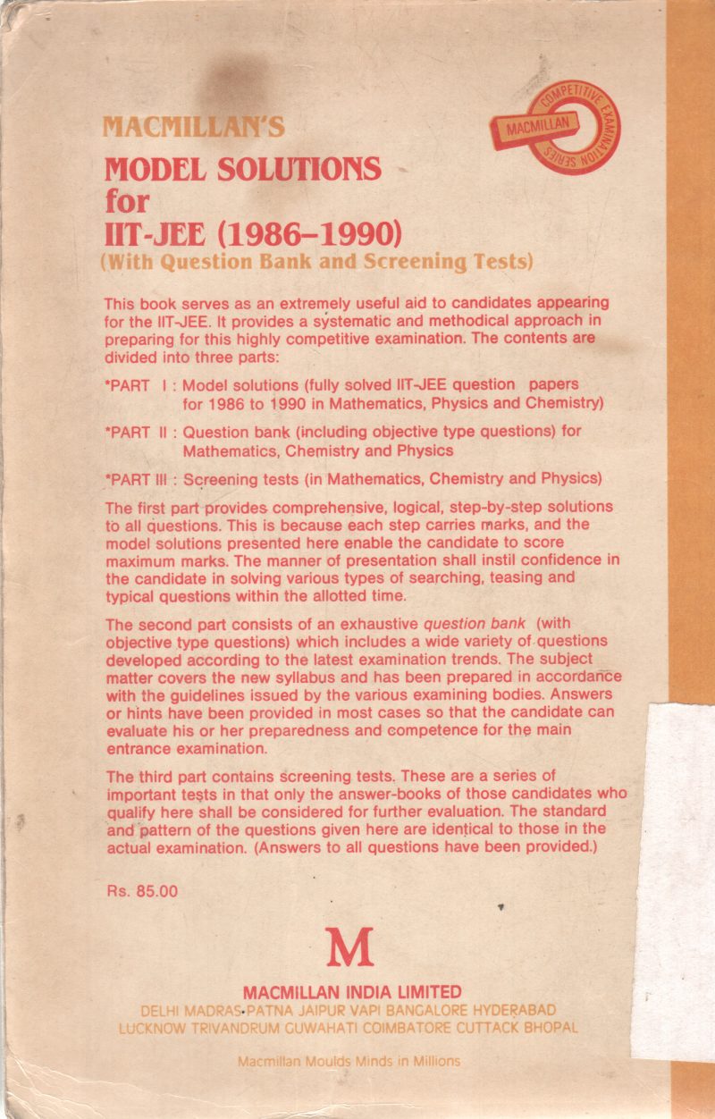 MODEL SOLUTIONS FOR IIT - JEE - Image 2