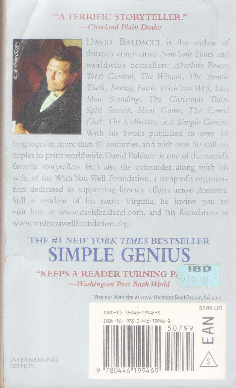 SIMPLE GENIUS BY DAVID BALDACCI - Image 2