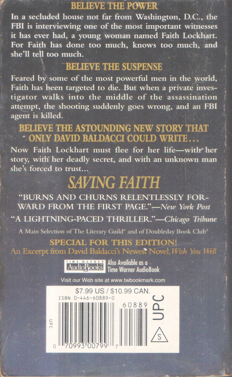 SAVING FAITH BY DAVID BALDACCI - Image 2