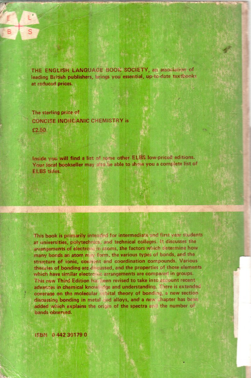 CONCISE INORGANIC CHEMISTRY BY J.D.LEE - Image 2