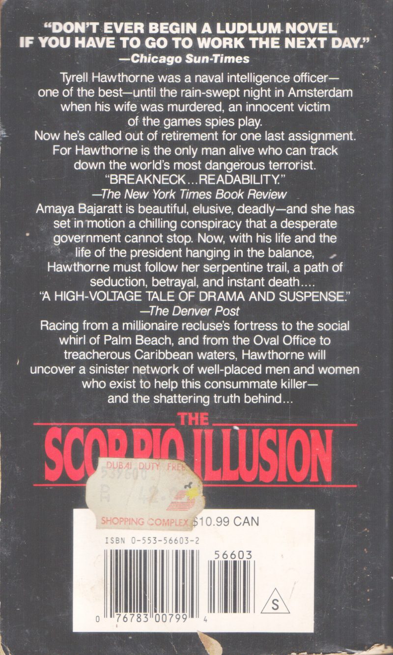 THE SCORPIO ILLUSION BY ROBBERT LUDLUM - Image 2