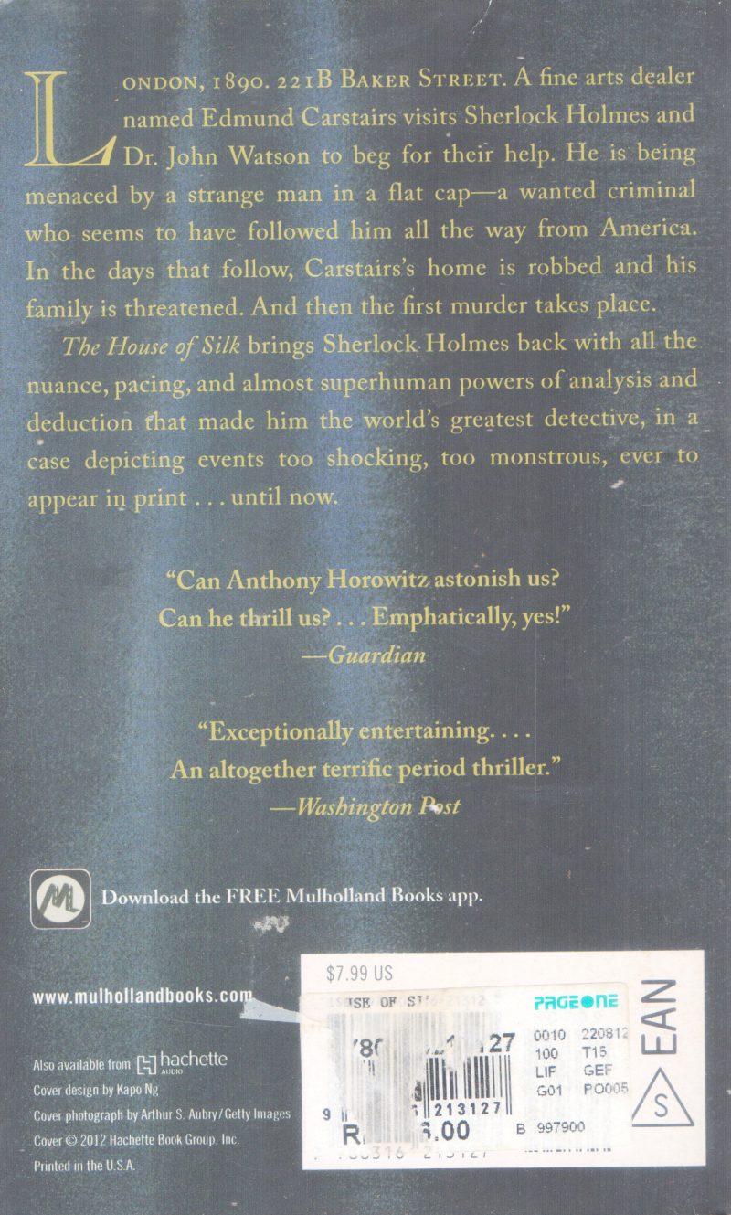 THE HOUSE OF SILK BY ANTHONY HOROWITZ - Image 2
