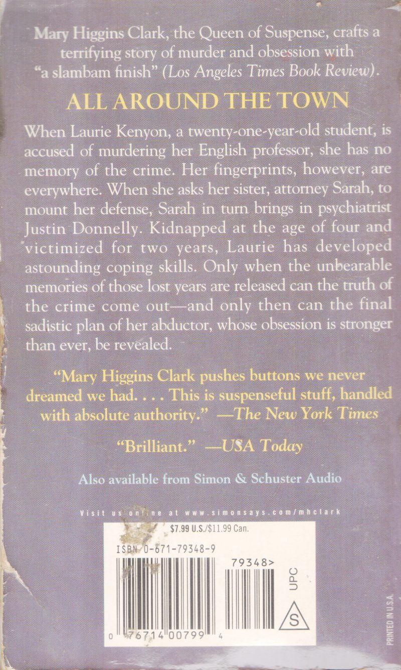 ALL AROUND THE TOWN BY MARY HIGGINS CLARK - Image 2