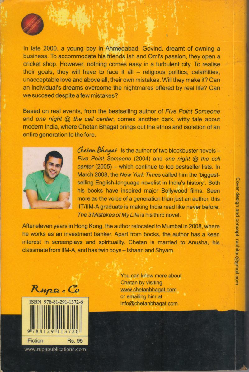 THE 3 MISTAKES OF MY LIFE BY CHETAN BHAGAT - Image 2