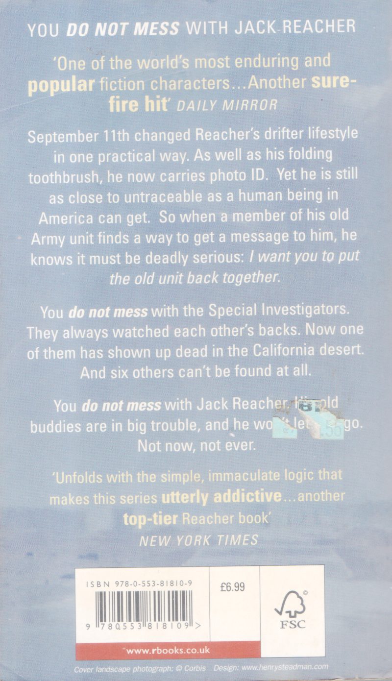 BAD LUCK AND TROUBLE BY LEE CHILD - Image 2