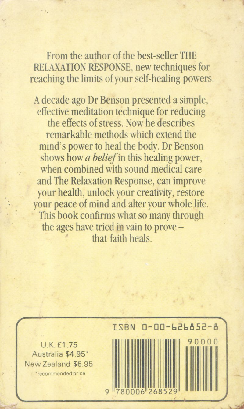BEYOND THE RELAXATION RESPONSE BY HERBERT BENSON - Image 2