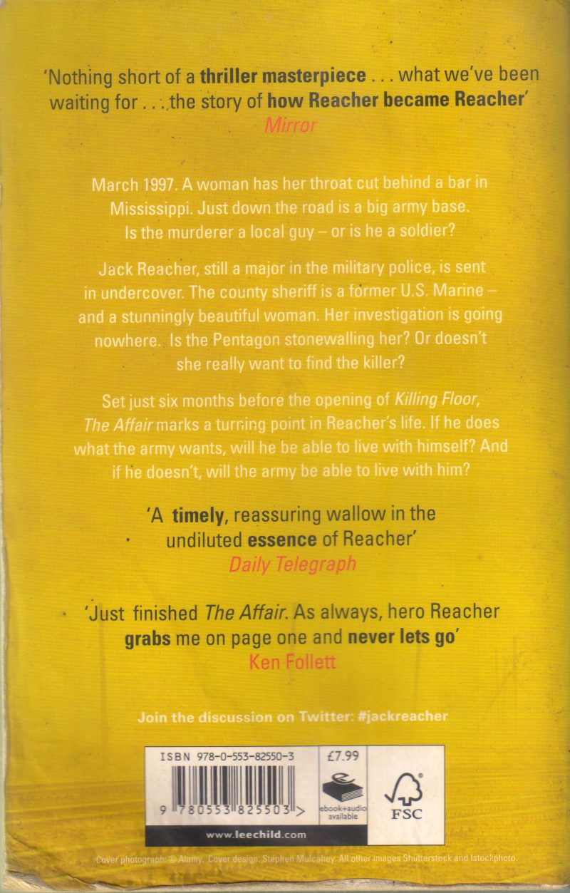 THE AFFAIR BY LEE CHILD - Image 2