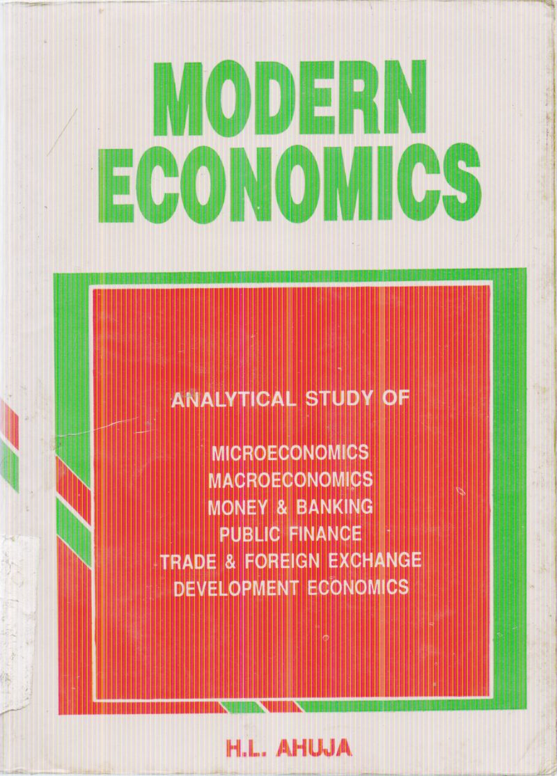 MODERN ECONOMICS BY H.L. AHUJA