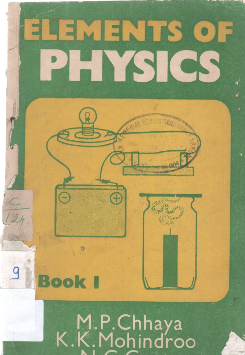 ELEMENTS OF PHYSICS BY M P CHHAYA