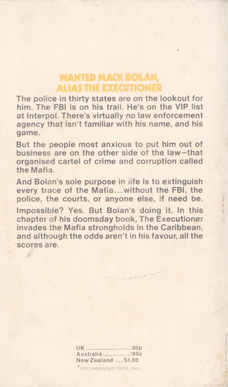 THE EXECUTIONER -CARIBBEAN KILL BY DON PENDLETON - Image 2