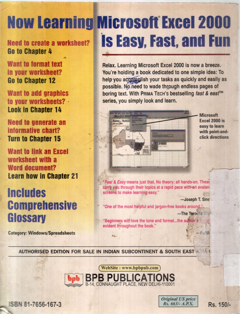 MICROSOFT EXCEL 2000 BY FAITHE WEMPEN - Image 2