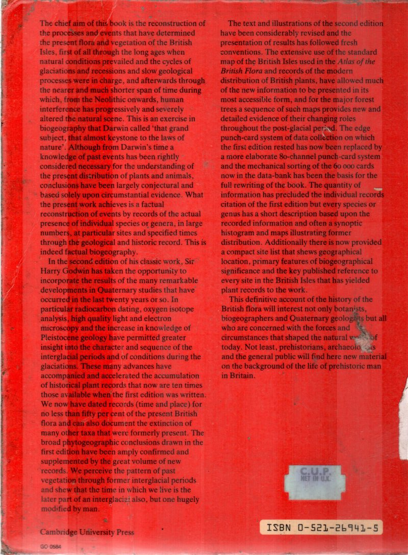 HISTORY OF THE BRITISH FLORA BY SIR HARRY GODWIN - Image 2